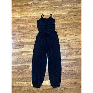 Cynthia Rowley Black Romper Pant Jumpsuit Women's Size Small Rayon Stretch